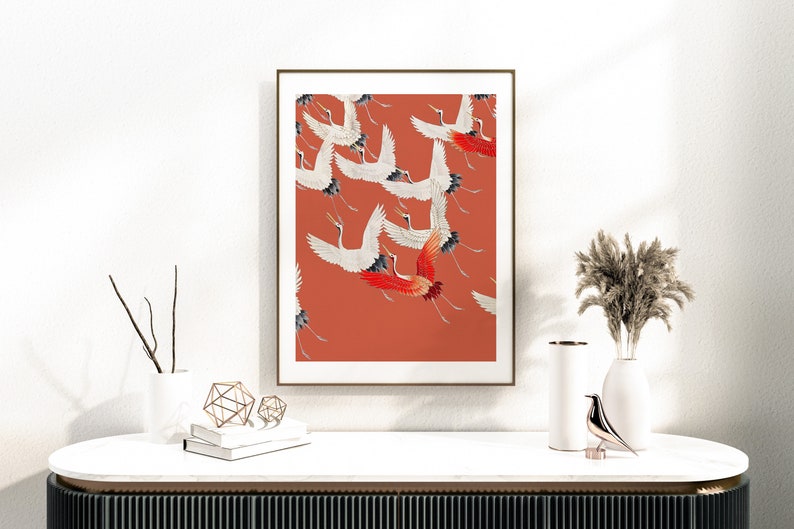 Stork Migration Wooden Framed Wall Art