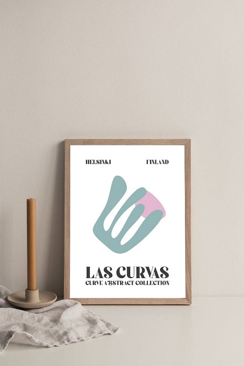 Las Curvas Wooden Framed Wall Art