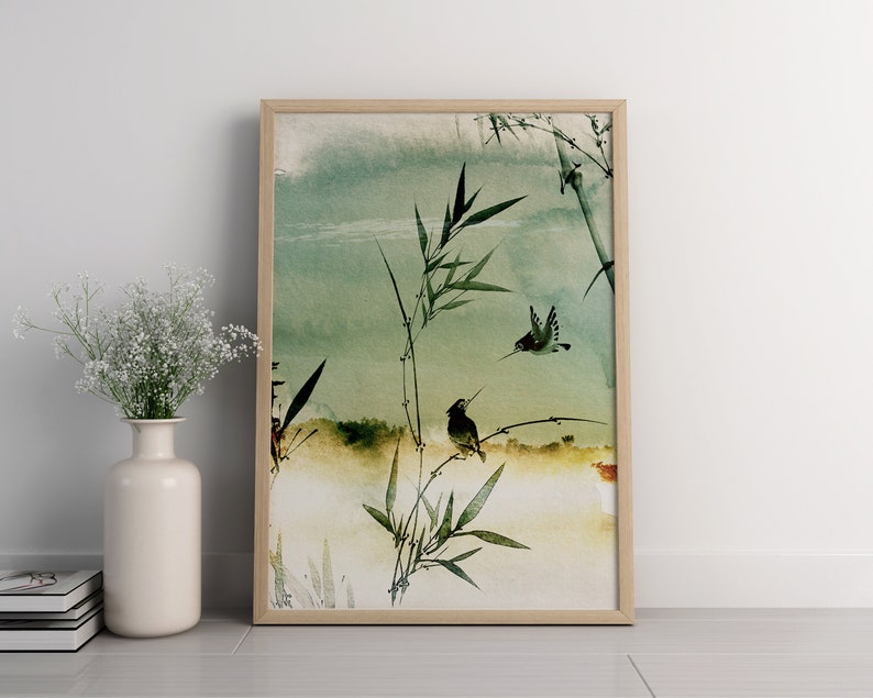 Reed Bird Wooden Framed Wall Art