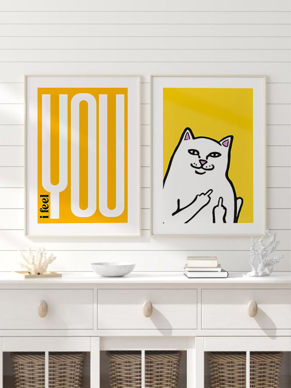 I Feel You Wooden Framed Wall Art Double Set