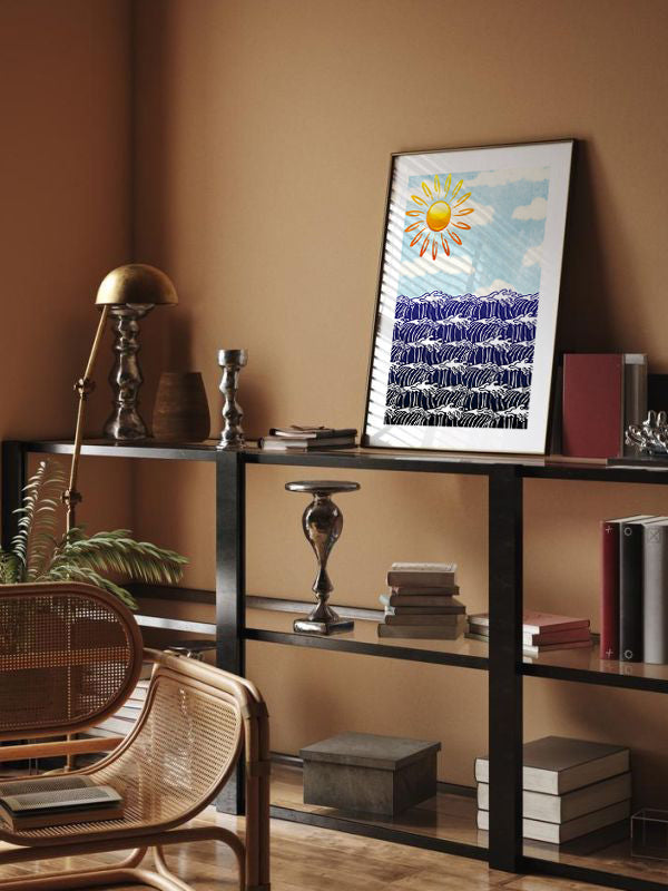 Sea And Sun Wooden Framed Wall Art