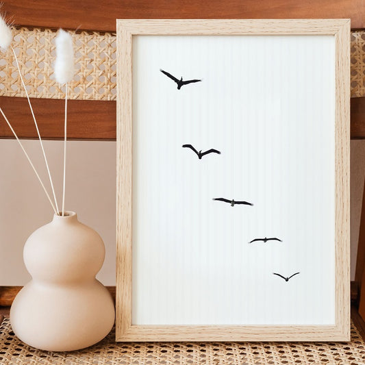 Flying Birds Wooden Framed Wall Art