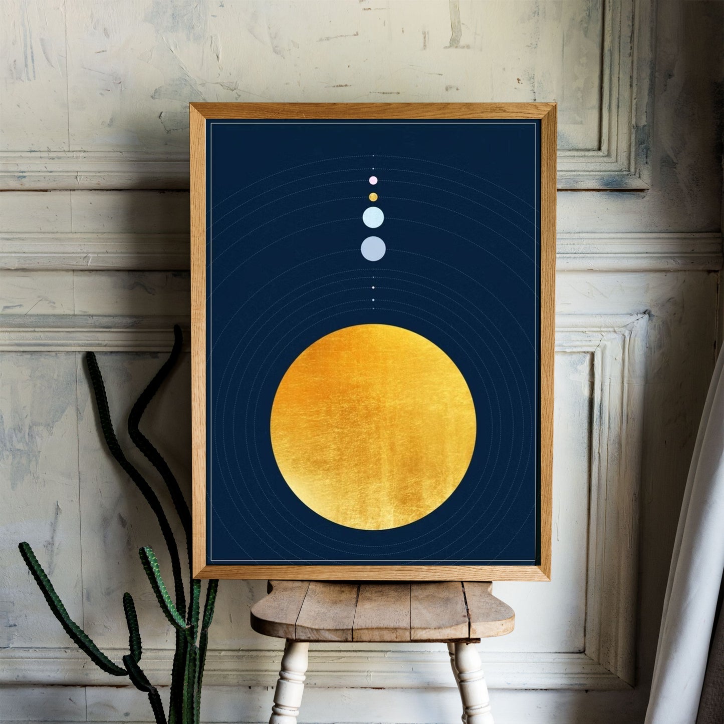 The Galaxy Wooden Framed Wall Art