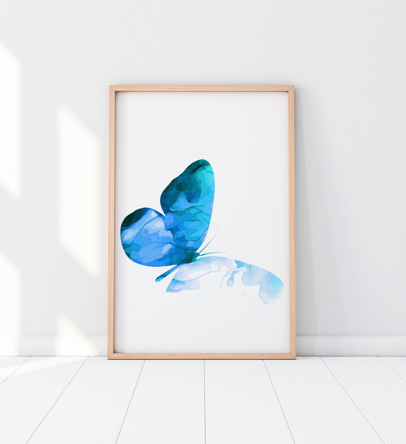 Colorful Butterfly Wooden Framed Wall Art Triple Set