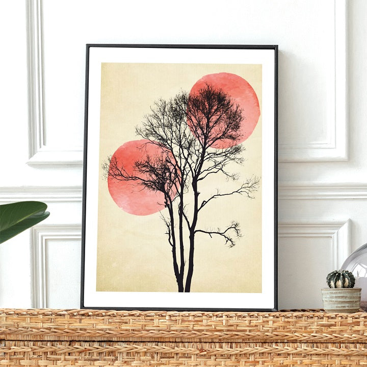 Tree Art Wooden Framed Wall Art