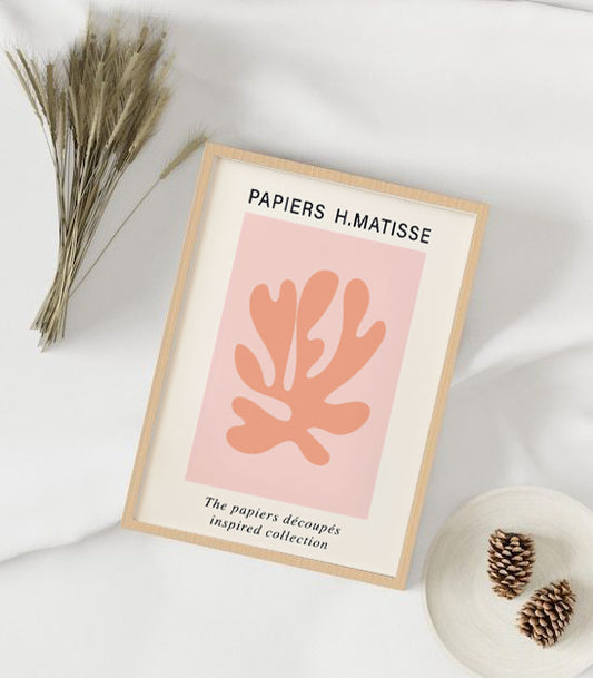 Papiers H Matisse Wooden Framed Wall Art