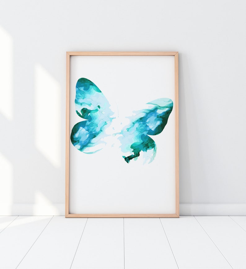 Colorful Butterfly Wooden Framed Wall Art Triple Set