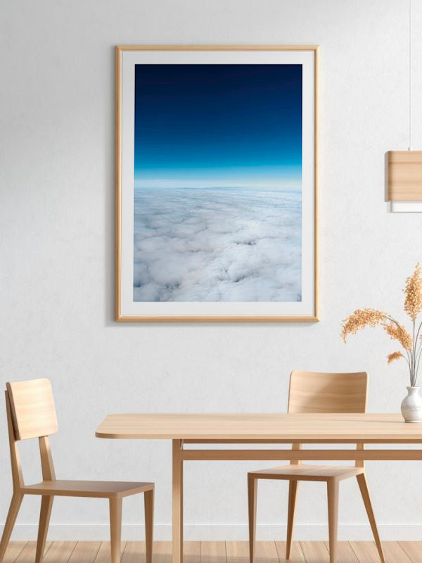 Sky And Clouds Wooden Framed Wall Art