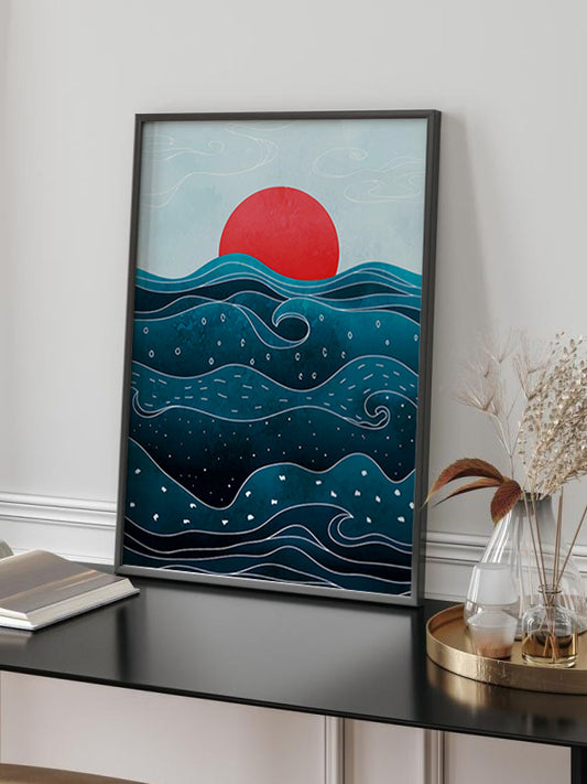 Sea and Sun Wooden Framed Wall Art