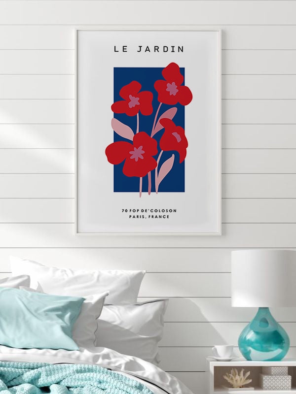 Le Jardin Wooden Framed Wall Art