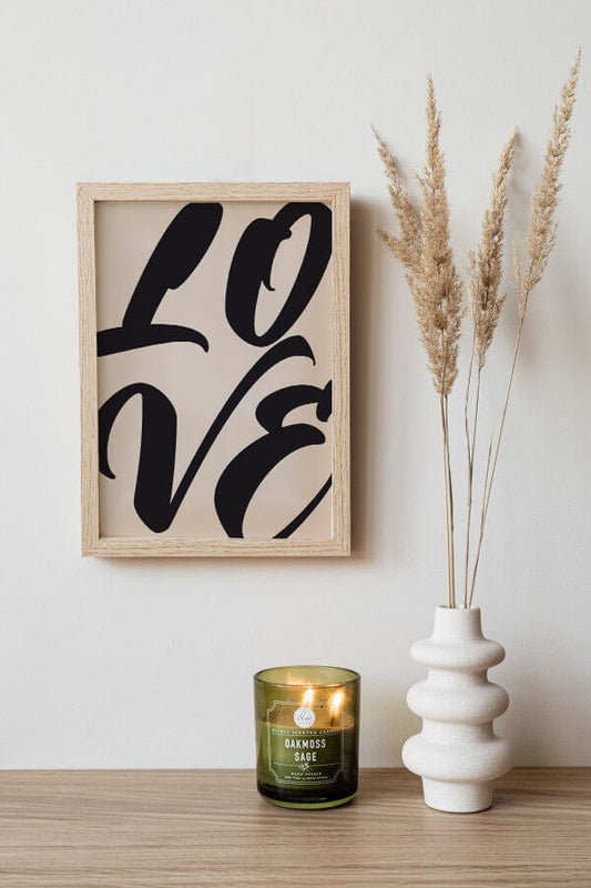 Love Art Wooden Framed Wall Art