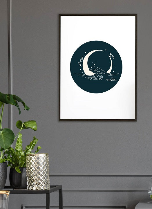 Moonlight Wooden Framed Wall Art