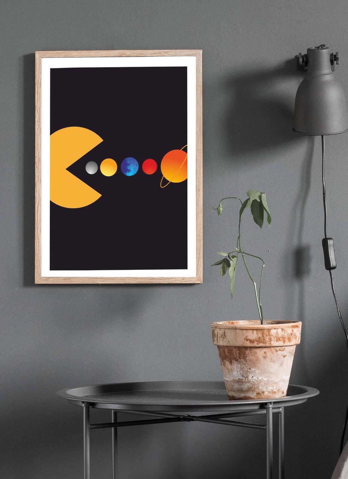 Pacman Game Wooden Framed Wall Art