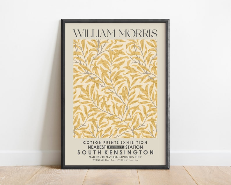 William Morris Wooden Framed Wall Art