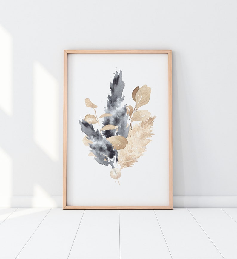 Feathers Art Wooden Framed Wall Art Triple Set