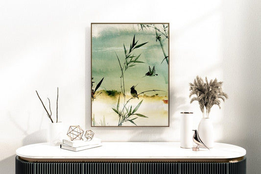 Reed Bird Wooden Framed Wall Art