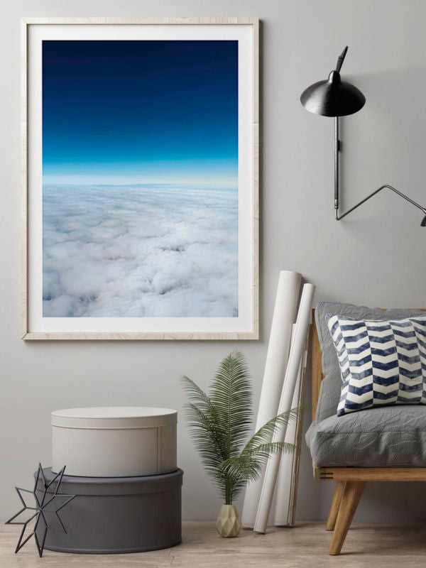 Sky And Clouds Wooden Framed Wall Art