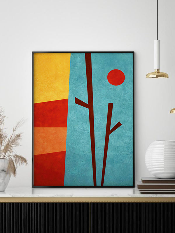 Colorful Poster Wooden Framed Wall Art