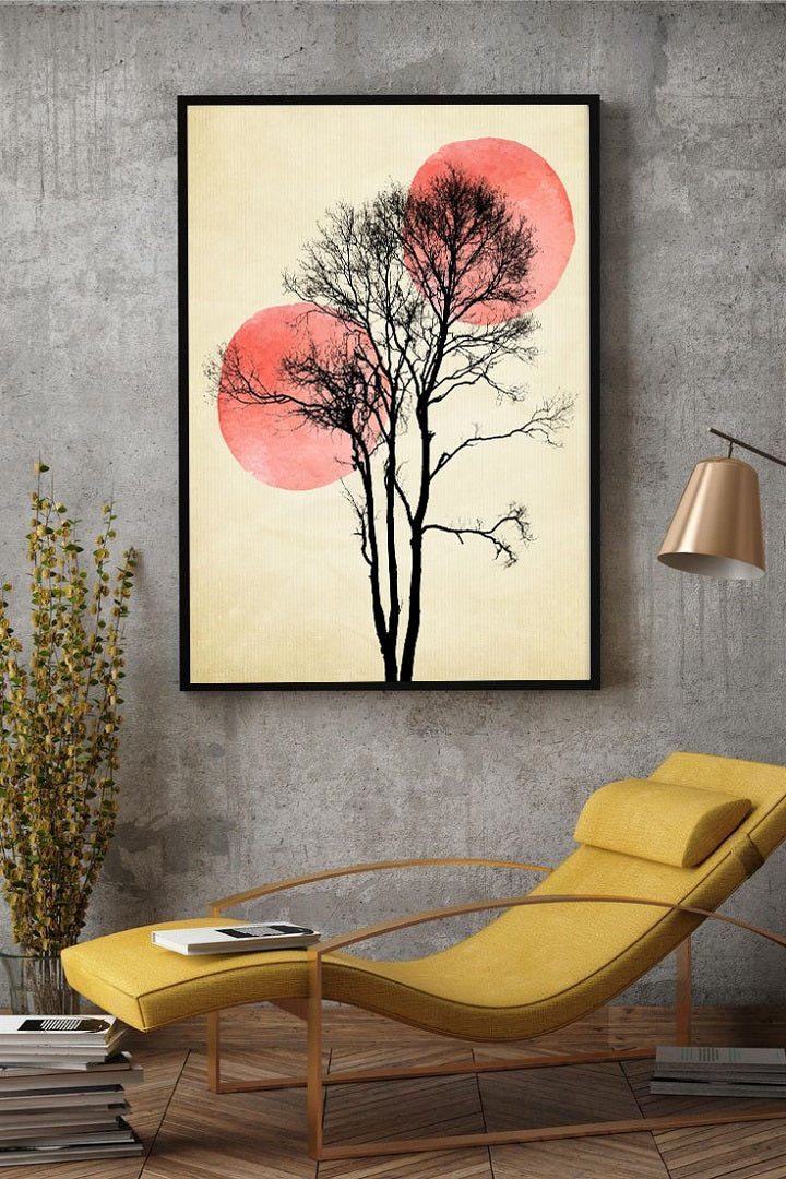 Tree Art Wooden Framed Wall Art