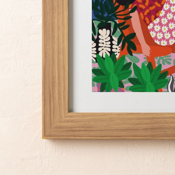 Tropical Place Wooden Framed Wall Art