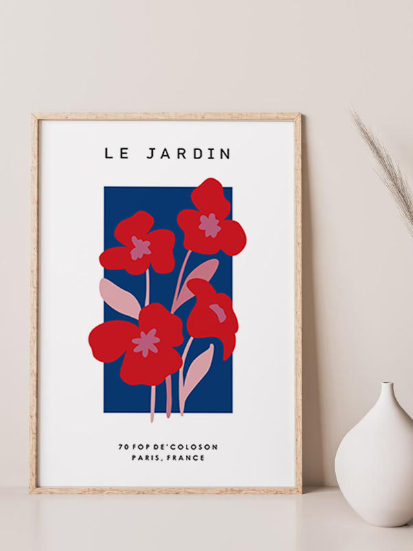 Le Jardin Wooden Framed Wall Art