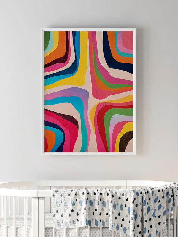 Hypnotic Art Wooden Framed Wall Art