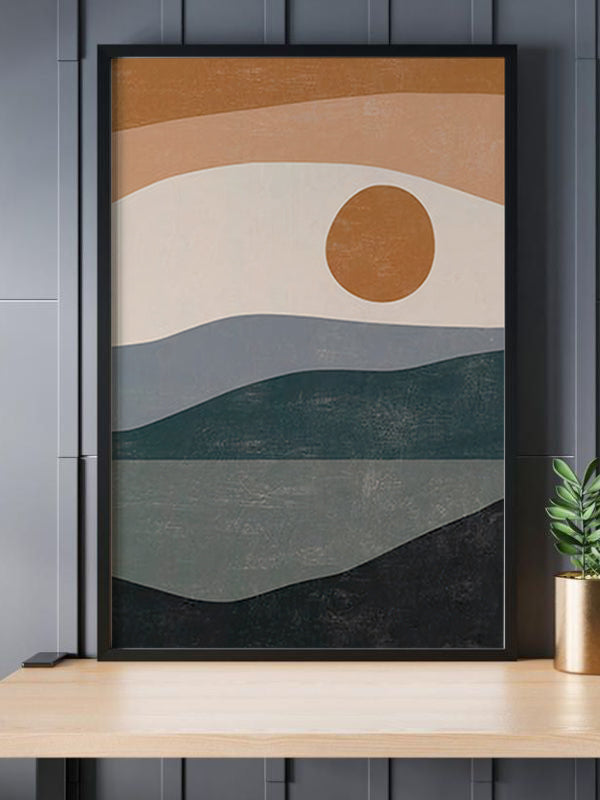 Perspective Drawing Wooden Framed Wall Art