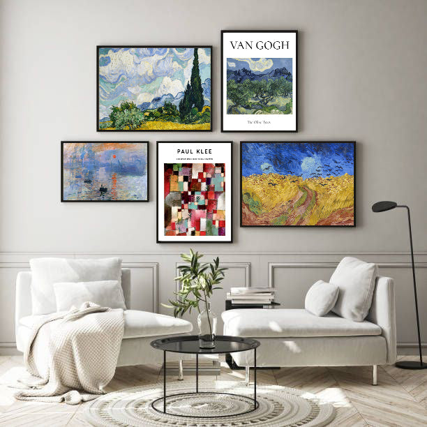 Van Gogh Wooden Framed Wall Art Multi Set